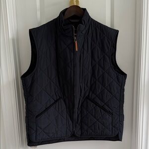 Men's J. Crew Quilted Navy Vest